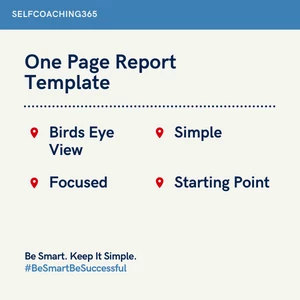 One-Page Report Template Text Image