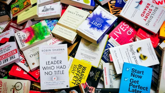 A pile of books 